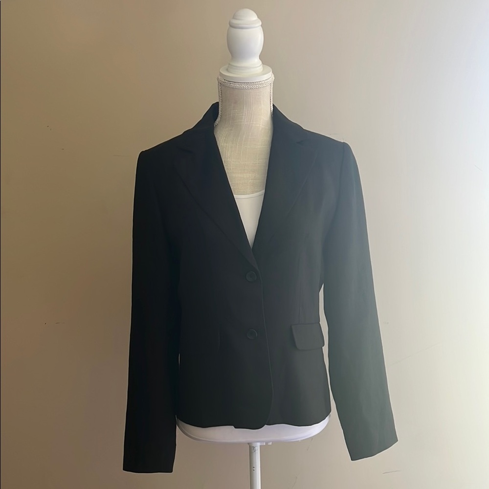Rafaella Women’s Linen Black Jacket Size: 8